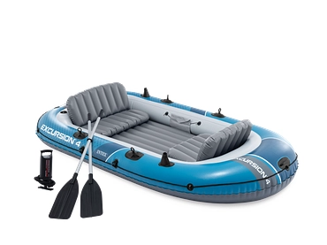 INTEX Ausflugsboot-Set, Paddel und Pumpe
