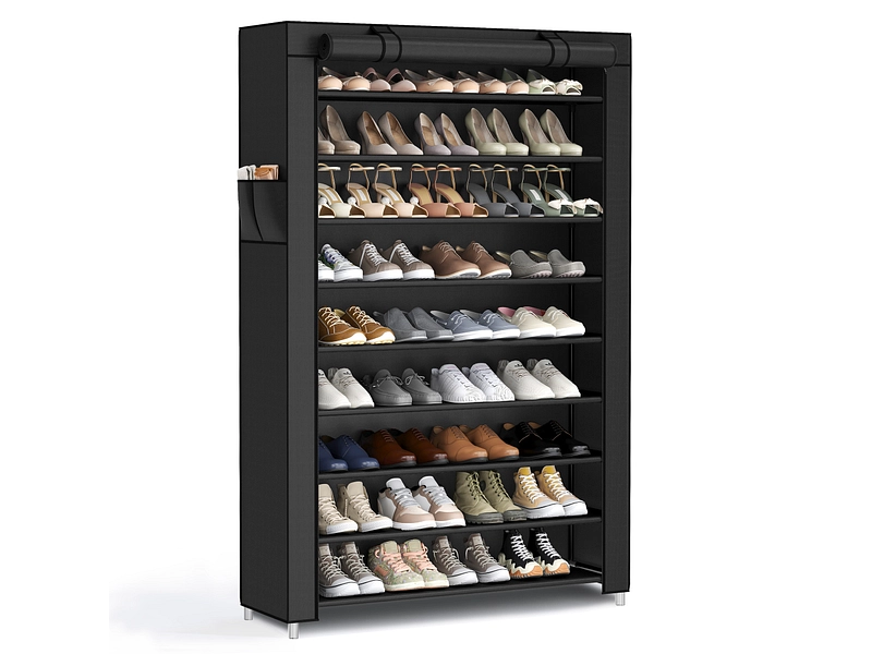 Schuhablage SONGMICS 50 Paar Schuhe 1 Tür black