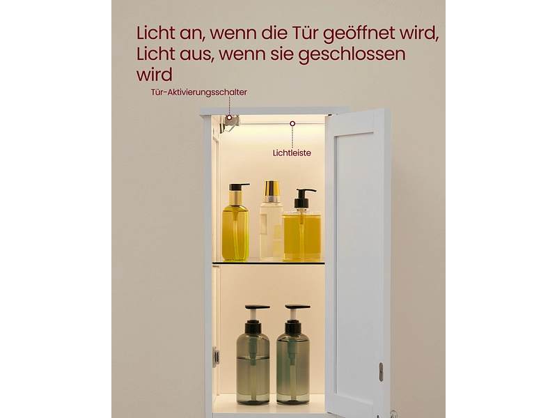 Badezimmer-Aufbewahrungssäule VASAGLE Badezimmer-Aufbewahrungssäule VASAGLE