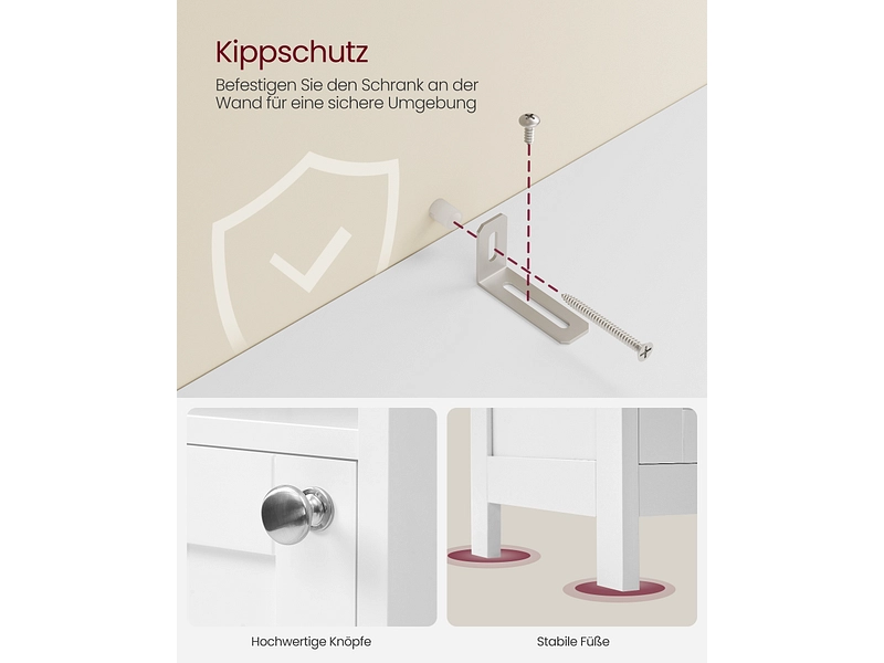 Badezimmer-Aufbewahrungssäule VASAGLE Badezimmer-Aufbewahrungssäule VASAGLE
