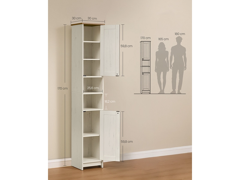 Badezimmer-Aufbewahrungssäule SONGMICS Badezimmer-Aufbewahrungssäule SONGMICS