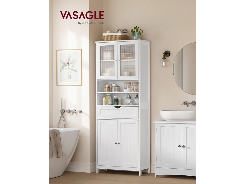 Badezimmer-Aufbewahrungssäule VASAGLE
