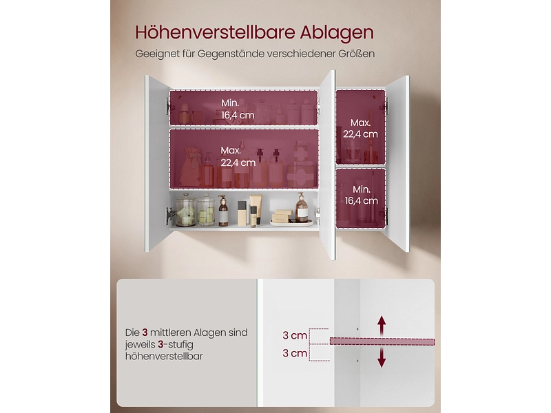 Badezimmerschrank VASAGLE
