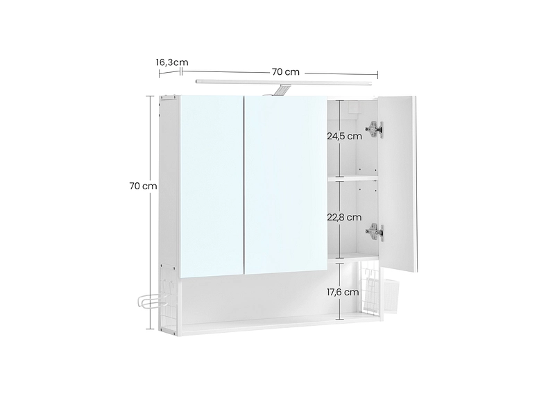 Badezimmerschrank VASAGLE
