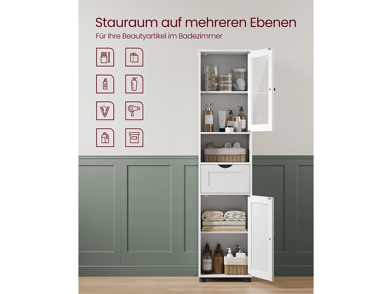 Badezimmer-Aufbewahrungssäule VASAGLE Badezimmer-Aufbewahrungssäule VASAGLE
