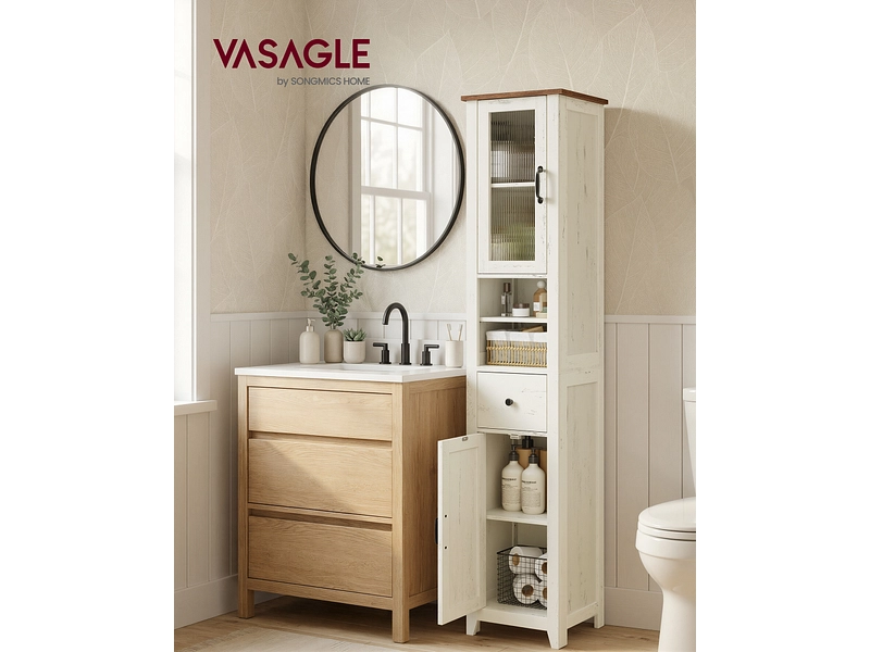 Badezimmer-Aufbewahrungssäule VASAGLE