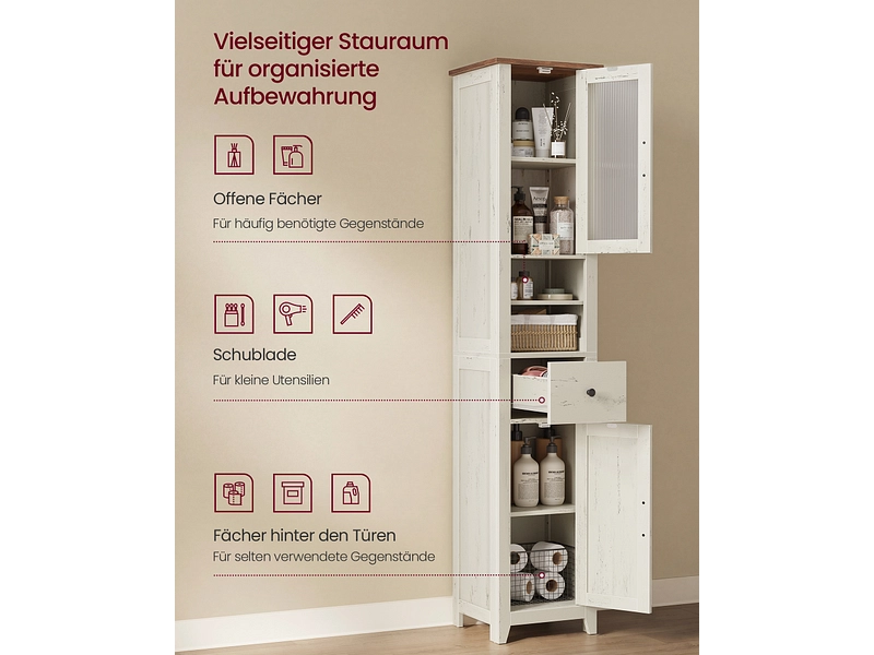 Badezimmer-Aufbewahrungssäule VASAGLE