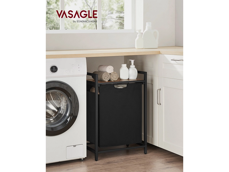 VASAGLE Wäschekorb black