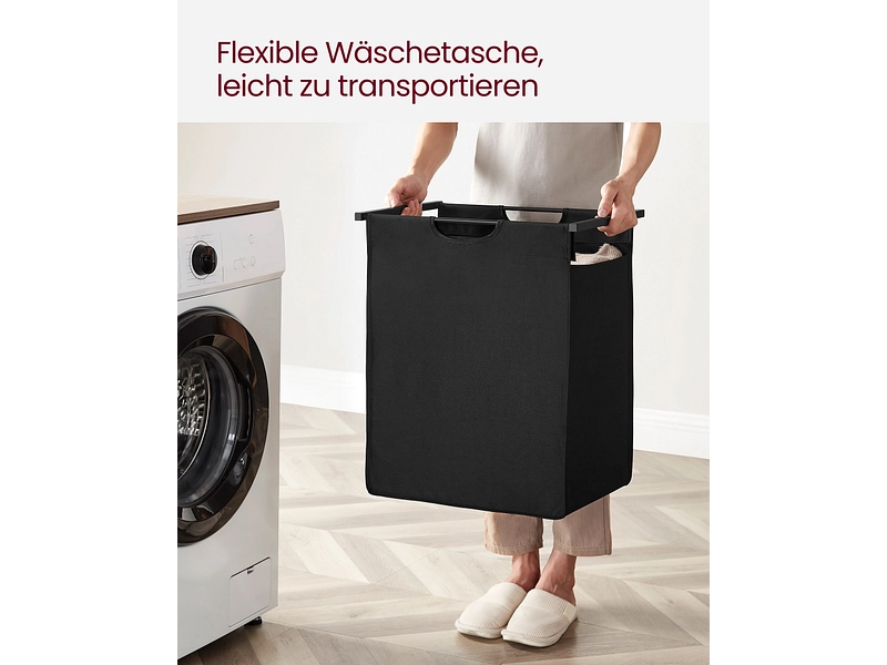 VASAGLE Wäschekorb black