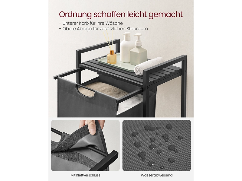 VASAGLE Wäschekorb grau VASAGLE Wäschekorb grau