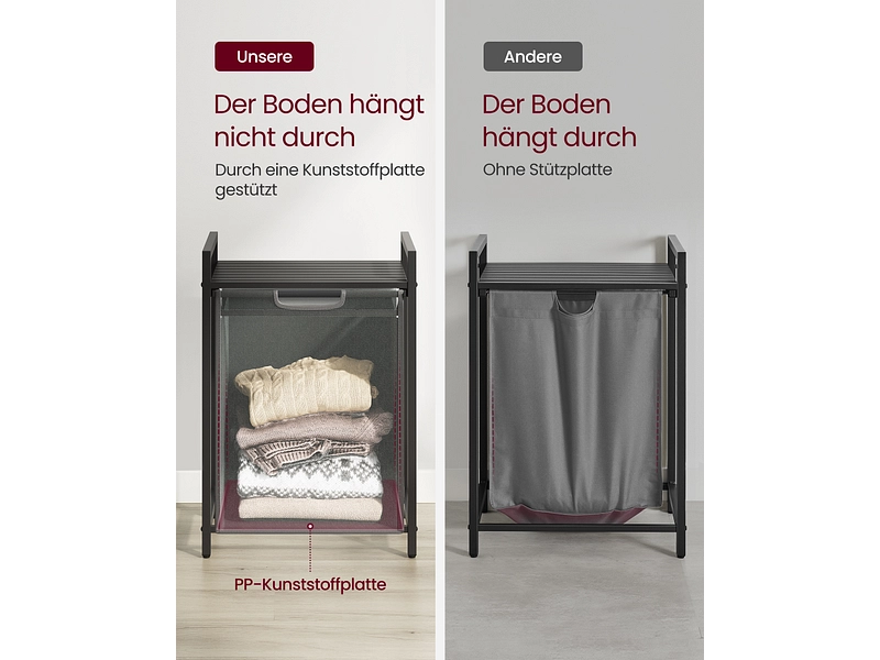 VASAGLE Wäschekorb grau VASAGLE Wäschekorb grau