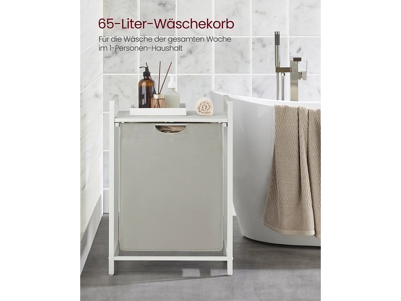 VASAGLE Wäschekorb weiss VASAGLE Wäschekorb weiss