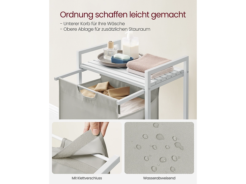 VASAGLE Wäschekorb weiss VASAGLE Wäschekorb weiss