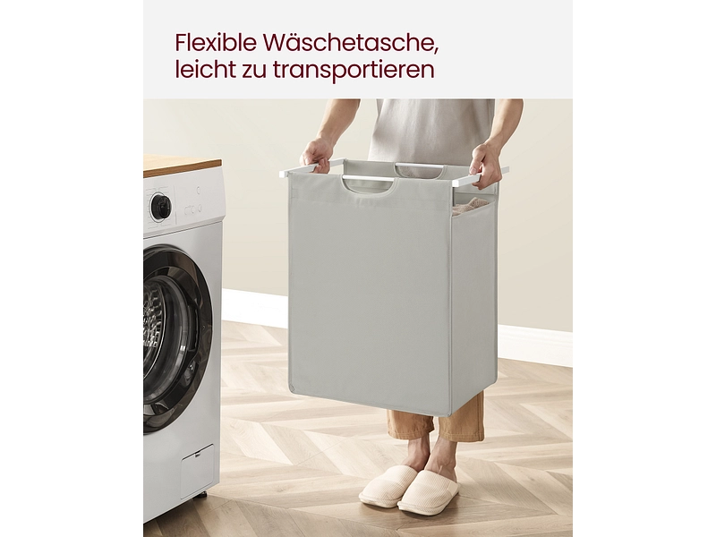 VASAGLE Wäschekorb weiss VASAGLE Wäschekorb weiss