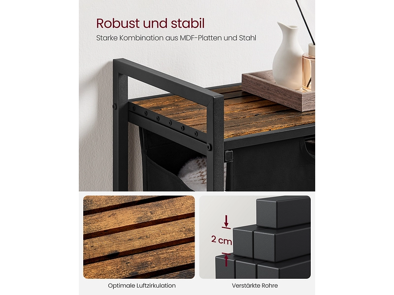 VASAGLE Wäschekorb black VASAGLE Wäschekorb black