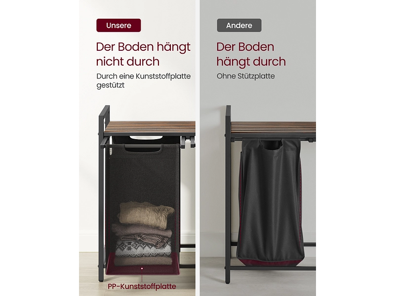 VASAGLE Wäschekorb black VASAGLE Wäschekorb black