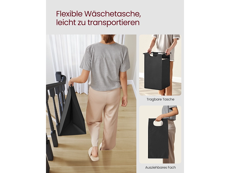 VASAGLE Wäschekorb black VASAGLE Wäschekorb black