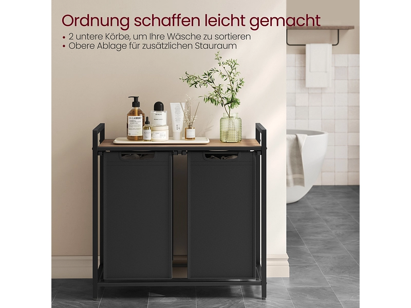 VASAGLE Wäschekorb black VASAGLE Wäschekorb black