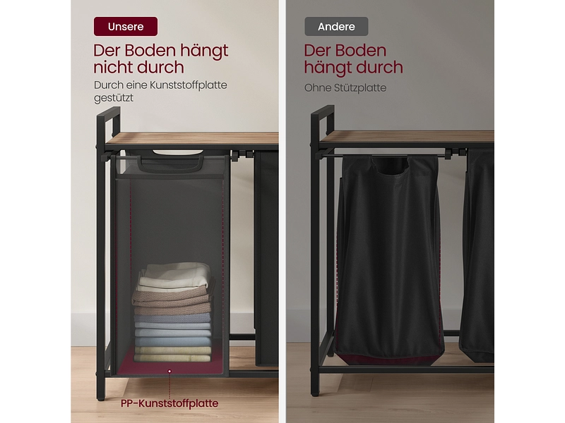 VASAGLE Wäschekorb black VASAGLE Wäschekorb black
