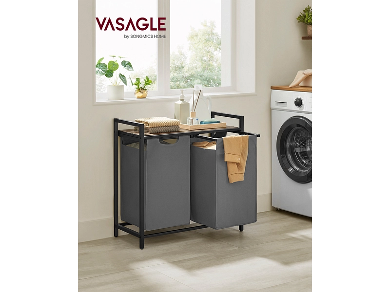 VASAGLE Wäschekorb grau VASAGLE Wäschekorb grau