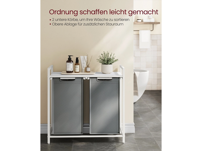 VASAGLE Wäschekorb grau VASAGLE Wäschekorb grau