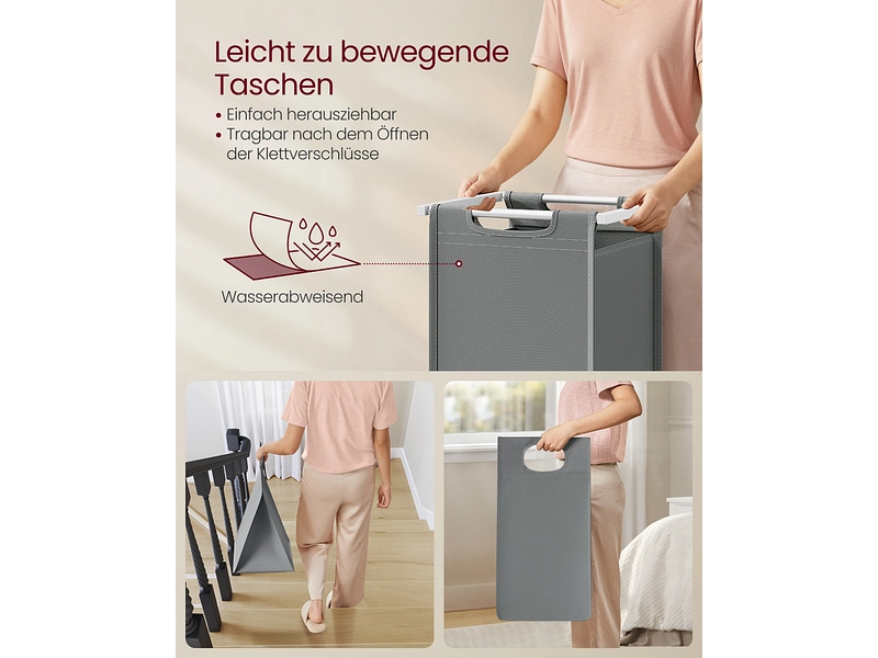 VASAGLE Wäschekorb grau VASAGLE Wäschekorb grau