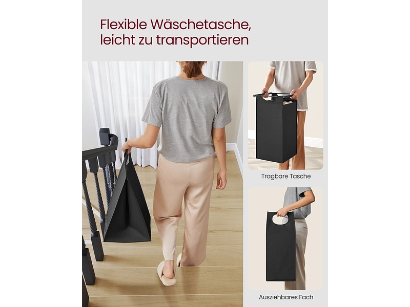 VASAGLE Wäschekorb black VASAGLE Wäschekorb black