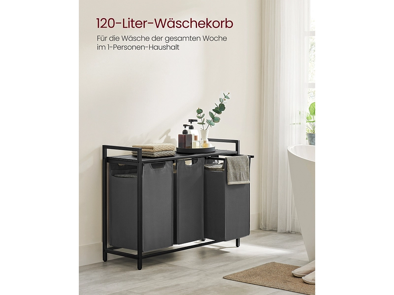 VASAGLE Wäschekorb grau VASAGLE Wäschekorb grau