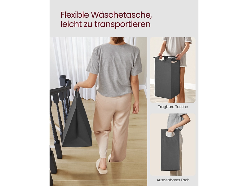 VASAGLE Wäschekorb grau VASAGLE Wäschekorb grau