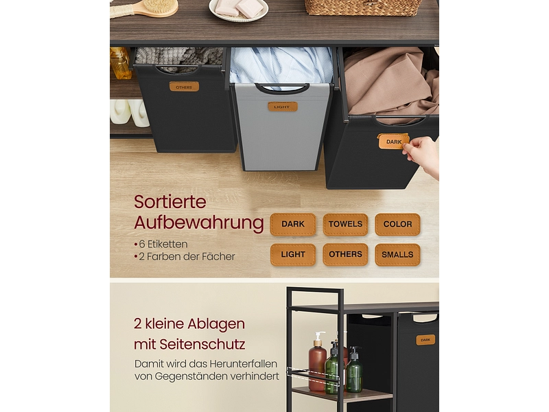 VASAGLE Wäschekorb mehrfarbig VASAGLE Wäschekorb mehrfarbig