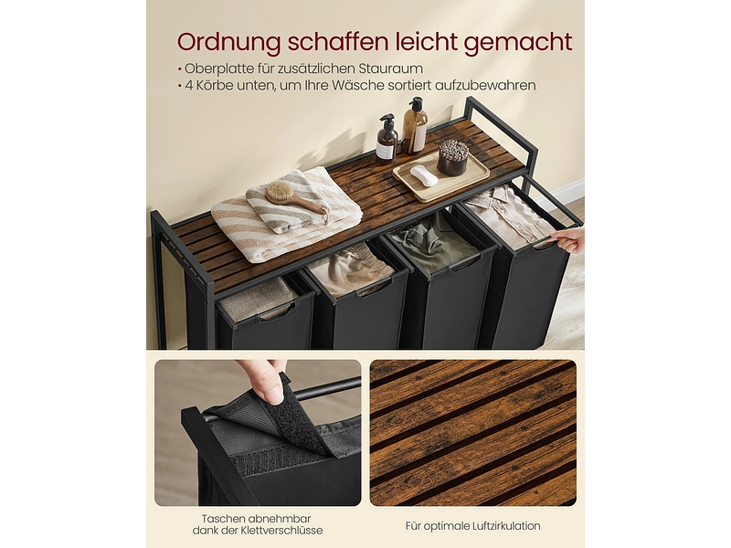 VASAGLE Wäschekorb black VASAGLE Wäschekorb black