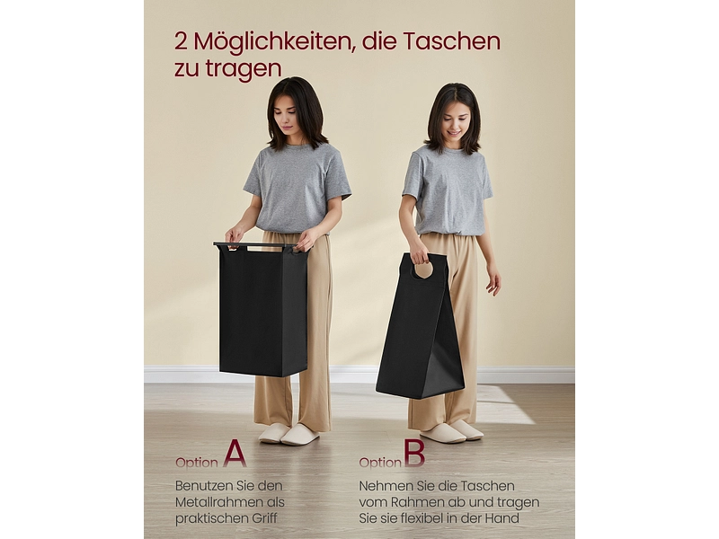 VASAGLE Wäschekorb black VASAGLE Wäschekorb black
