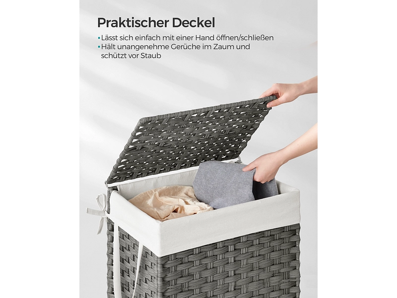 SONGMICS Wäschekorb grau SONGMICS Wäschekorb grau
