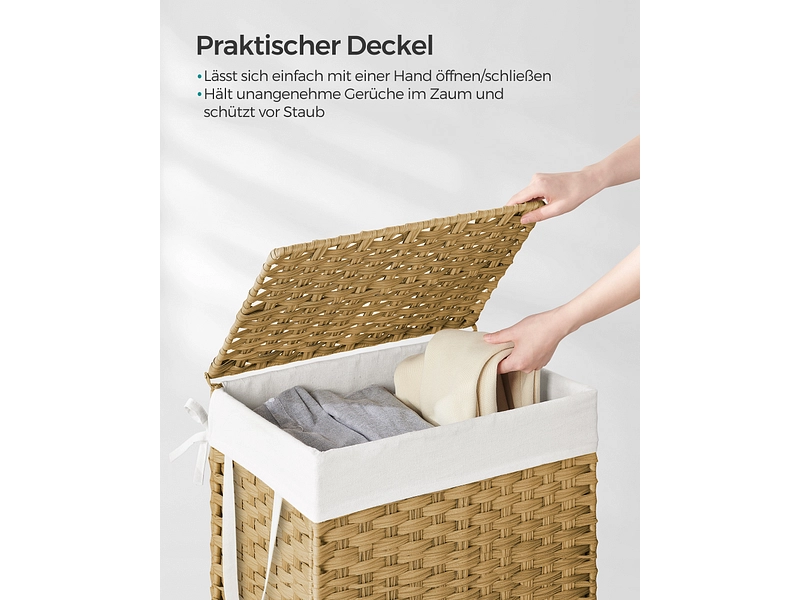 SONGMICS Wäschekorb gelb SONGMICS Wäschekorb gelb