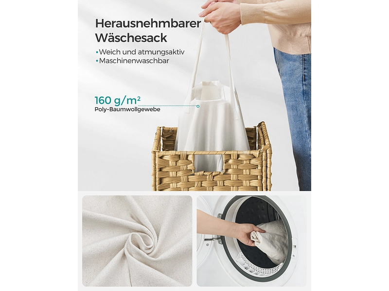 SONGMICS Wäschekorb gelb SONGMICS Wäschekorb gelb