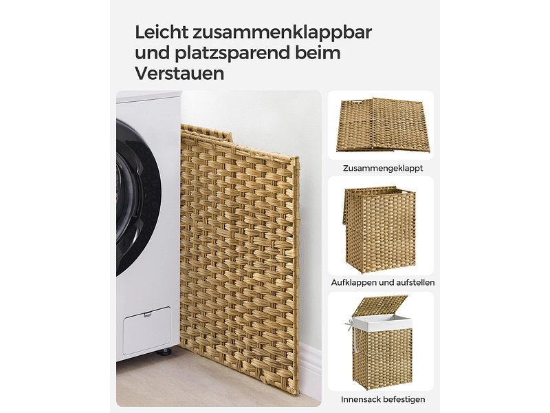 SONGMICS Wäschekorb gelb SONGMICS Wäschekorb gelb