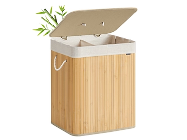 SONGMICS Portabiancheria legno naturale SONGMICS Portabiancheria legno naturale