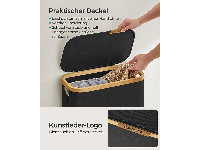 SONGMICS Wäschekorb black SONGMICS Wäschekorb black