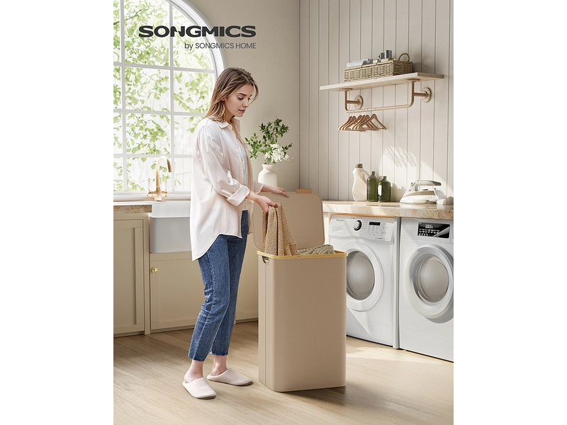 SONGMICS Wäschekorb braun SONGMICS Wäschekorb braun
