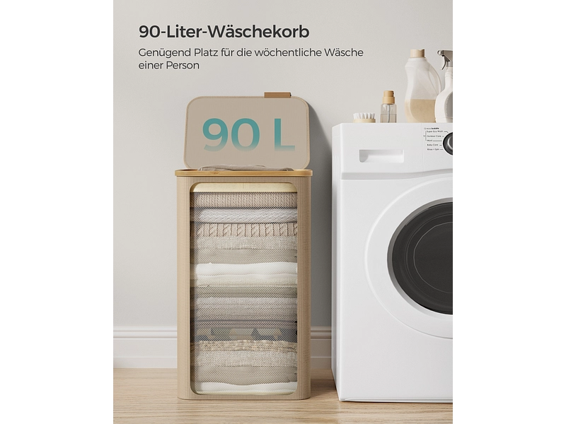 SONGMICS Wäschekorb braun SONGMICS Wäschekorb braun