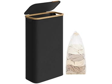 SONGMICS Wäschekorb black