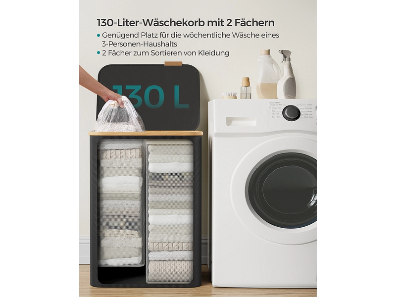 SONGMICS Wäschekorb black SONGMICS Wäschekorb black