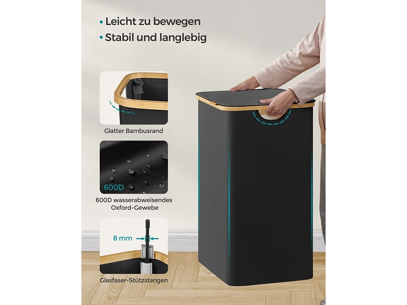 SONGMICS Wäschekorb black SONGMICS Wäschekorb black