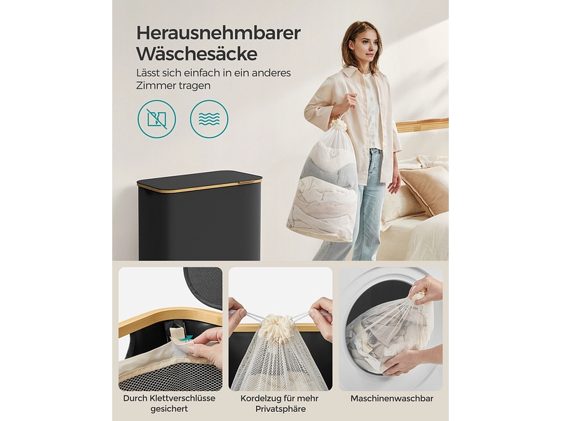 SONGMICS Wäschekorb black SONGMICS Wäschekorb black
