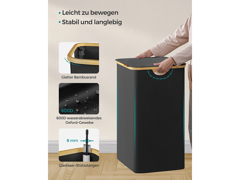 SONGMICS Wäschekorb black SONGMICS Wäschekorb black