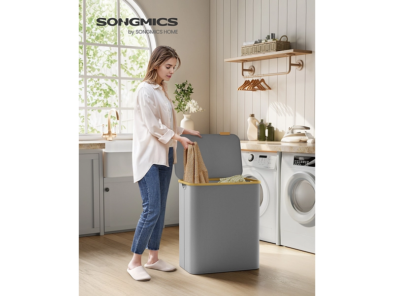 SONGMICS Wäschekorb grau SONGMICS Wäschekorb grau