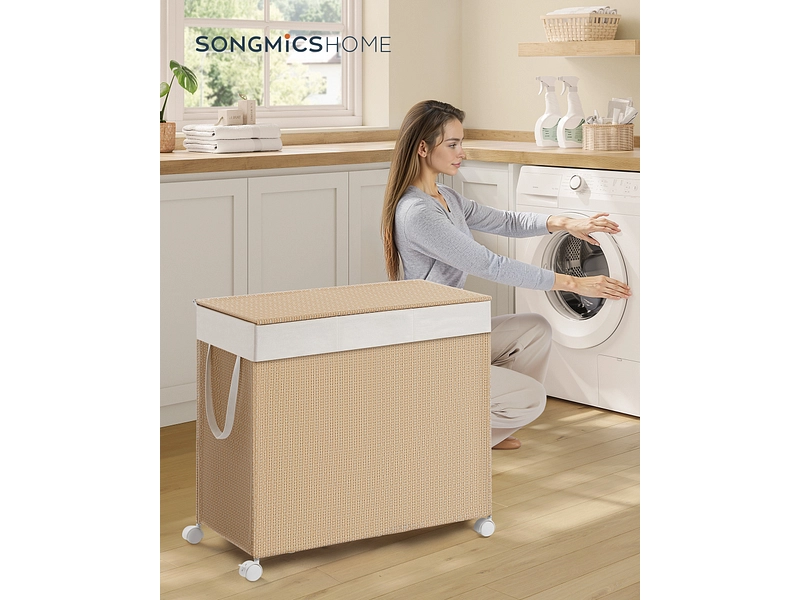 SONGMICS Wäschekorb natürliches holz SONGMICS Wäschekorb natürliches holz