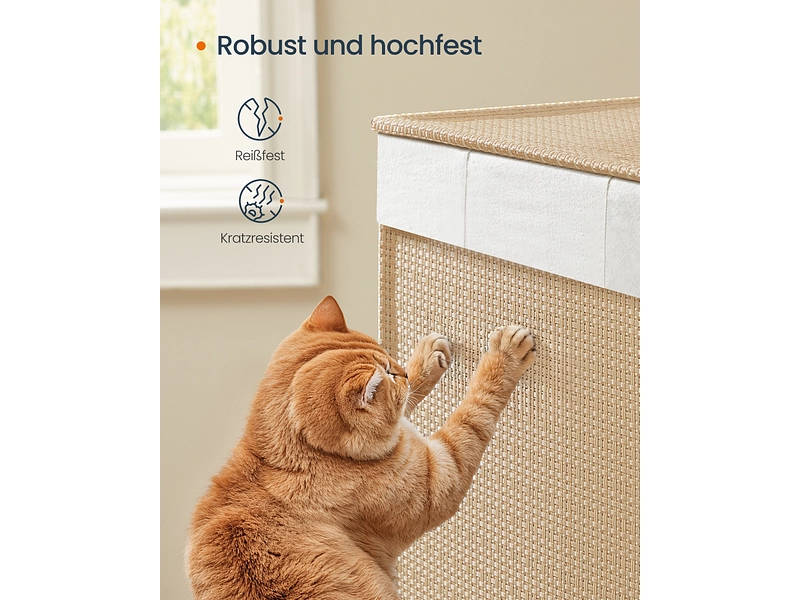 SONGMICS Wäschekorb natürliches holz SONGMICS Wäschekorb natürliches holz