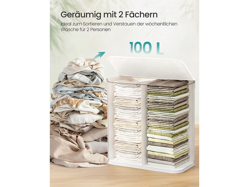 SONGMICS Wäschekorb weiss SONGMICS Wäschekorb weiss