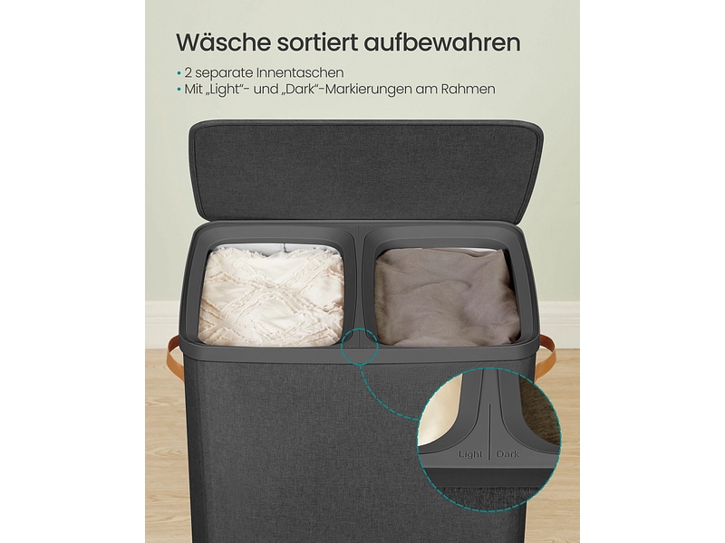 SONGMICS Wäschekorb black SONGMICS Wäschekorb black